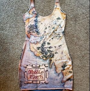 Middle Earth Map Dress